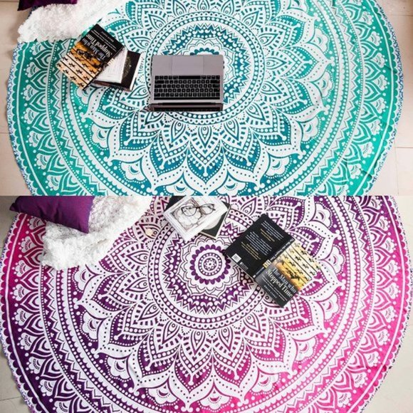 Urban Outfitters Other - UO 72" Round Beach Blanket Rug Boho Large